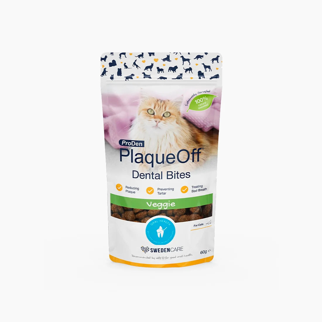 PlaqueOff Dental Bites Cat 60g