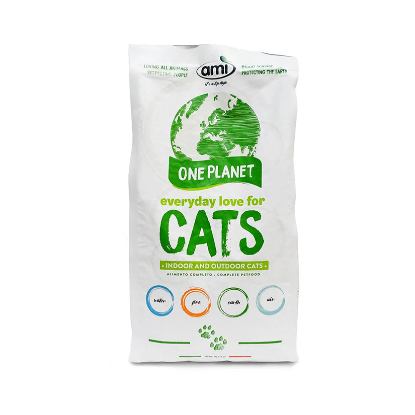 AMI vegan cat food 1.5kg bag with plant-based complete nutrition formula
