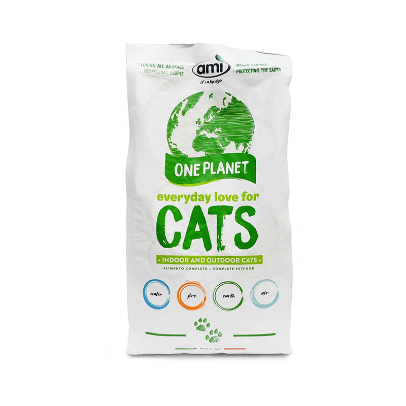 AMI vegan cat food 1.5kg bag with plant-based complete nutrition formula
