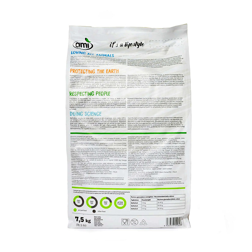 AMI Vegan Cat Food 7.5kg on sale - best price in UK
AMI 7.5kg vegan cat food - save £15