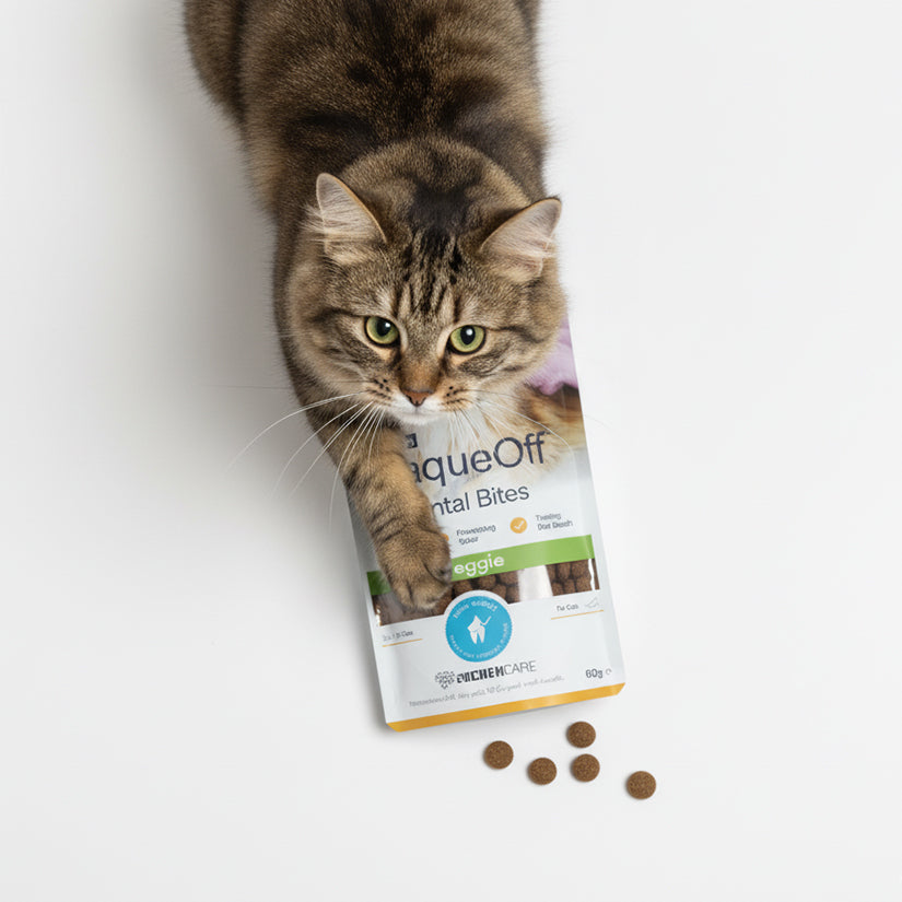 PlaqueOff Dental Bites Cat 60g