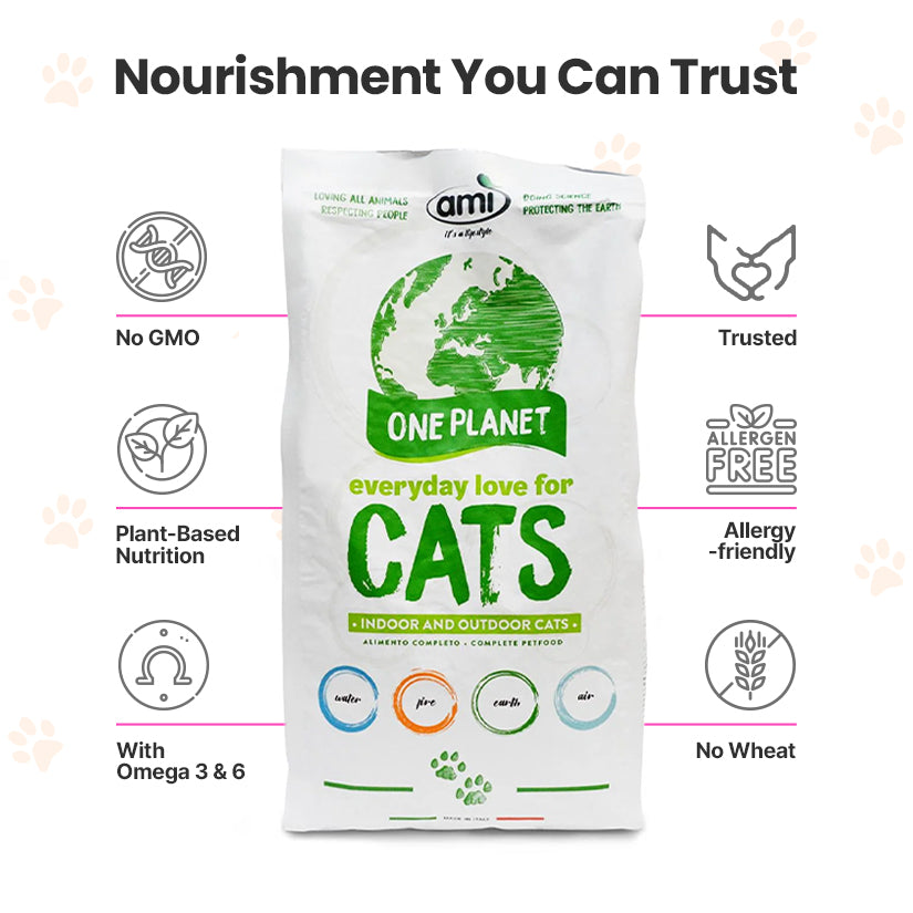 AMI vegan dry cat food kibble for adult cats
