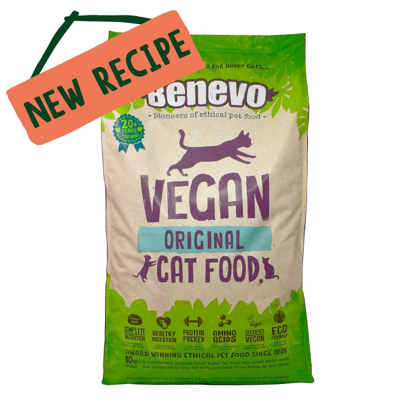Benevo Vegan Cat Food 10KG — New Recipe